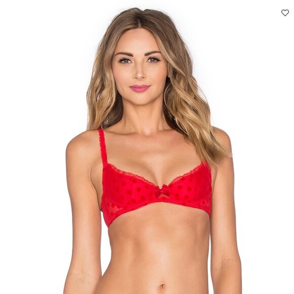 L' AGENT by Agent Provacateur NWOT - Rosalyn Set - Cherry Red - Picture 2 of 6